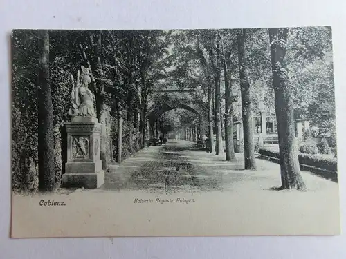 Alte AK Coblenz Koblenz Kaiserin Augusta Anlagen um 1910 [aO1233]