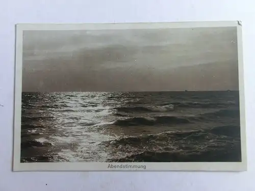 Alte AK Unbekannter Ort Meer Nordsee Ostsee ??? [aO1238]