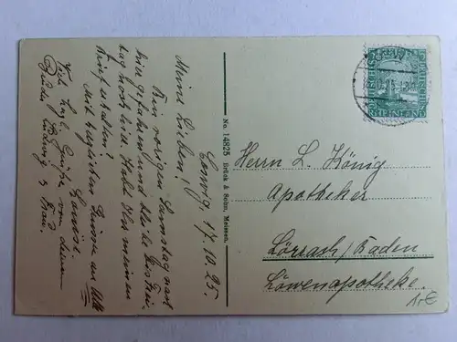 Alte AK Jagdschloss Moritzburg 1925 [aO1242]