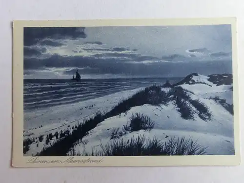 Alte AK Göhren Rügen Dünen Meeresstrand [aO1243]