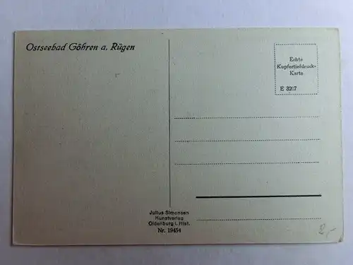 Alte AK Göhren Rügen Dünen Meeresstrand [aO1243]