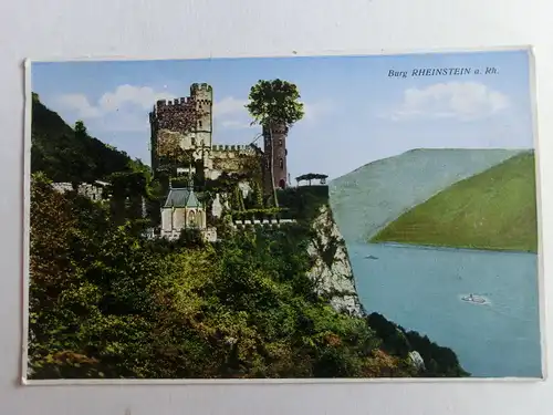 Alte AK Burg Rheinstein St. Goar 1930 [aO1245]