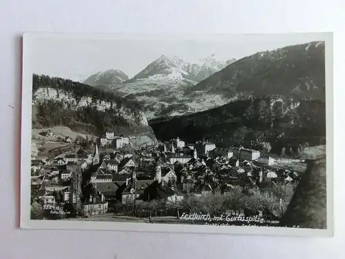 Alte AK Feldkirch m. Gurtisspitze 1942 [aO1272]