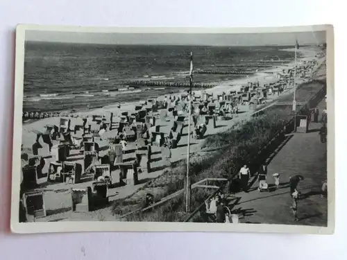 Alte AK Graal Müritz Strand Strandkörbe [aO1287]