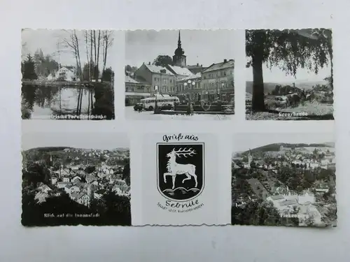 Alte AK Sebnitz Mehrbildkarte [aX876]