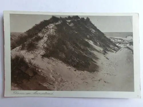 Alte AK Norderney Dünen am Meeresstrand 1927 [aO1177]