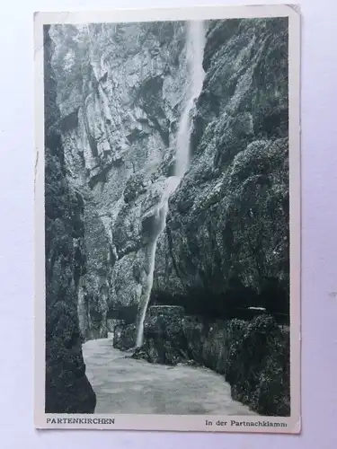 Alte AK Garmisch Partenkirchen Partnachklamm [aO1214]