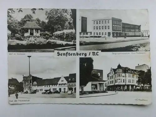 Alte AK Senftenberg Bergingineurschule HO Kaufhaus Stadtpark… [aX787]