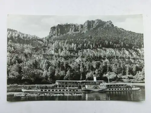 Alte AK Lilienstein Dampfer Dresden Sächsische Schweiz [aX828]