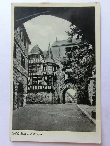 Alte AK Solingen Schloß Burg a. d. Wupper (m. Knick) [aX634]