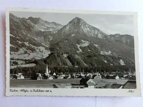 Alte AK Fischen Allgäu m. Rubihorn 1953 [aX640]