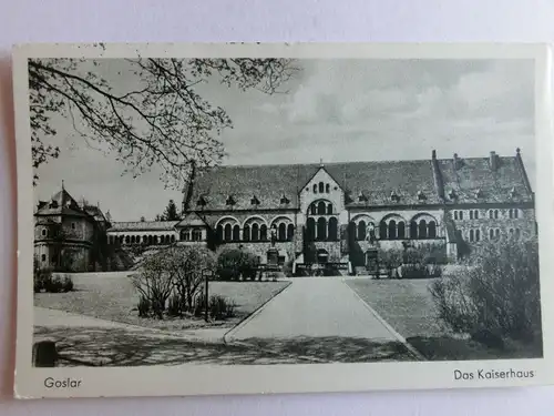 Alte AK Goslar Das Kaiserhaus 1950 [aX653]