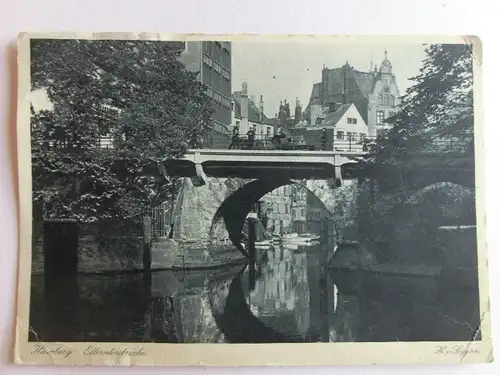 Alte AK Hamburg Ellerntorsbrücke [aX671]