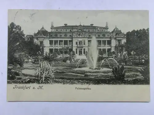 Alte AK Frankfurt Palmengarten 1905 [aX408]