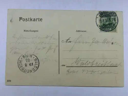 Alte AK Frankfurt Palmengarten 1905 [aX408]