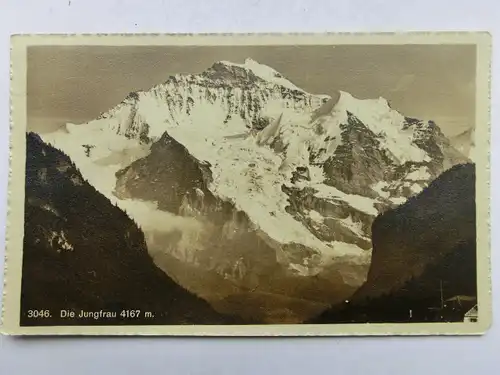 Alte AK Die Jungfrau Berner Alpen 1910 [aX443]