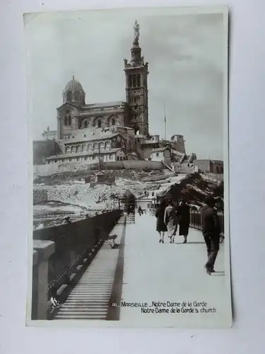 Alte AK Marseille Notre Dame de la Garde 1930 [aX454]