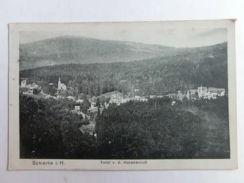 Alte AK Schierke Harz v. Helenenruh 1921 [aO1223]