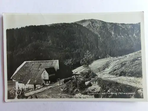 Alte AK Raimartihof mit Feldberg Schwarzwald 1933 [aO1244]