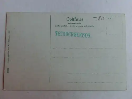 Alte AK Feldberg Schwarzwald Feldsee Seebuck um 1920 [aN726]