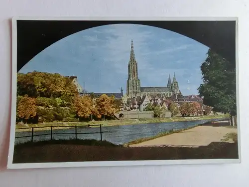 Alte AK Ulm mit Münster und Donau [A1474]