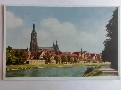 Alte AK Ulm mit Münster und Donau [A1475]