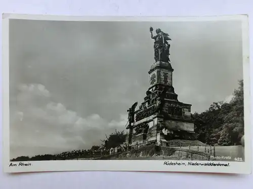 Alte AK Rüdesheim Nationaldenkmal [aX380]