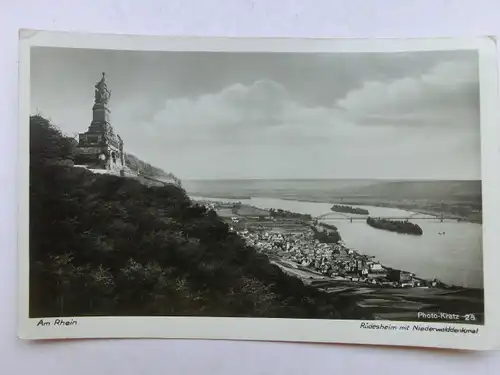 Alte AK Rüdesheim Niederwalddenkmal Nationaldenkmal [aX381]