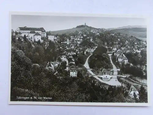 Alte AK Tübingen Neckar v. Westen [aX395]
