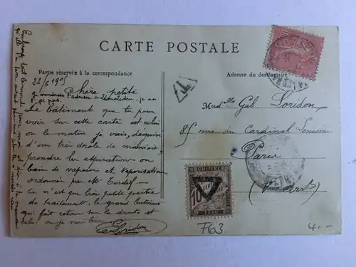 Alte AK Le Mont Dore Facade de l’Aile sud des Thermes  [aM59]