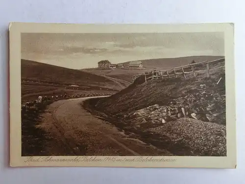 Alte AK Bad Schwarzwald Belchen Belchenstrasse [aO1190]