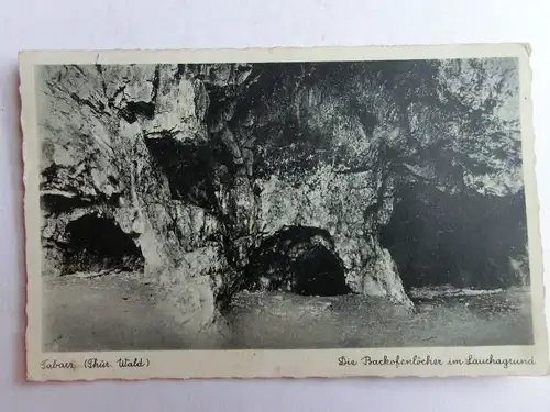 Alte AK Tabarz Backofenlöcher Lauchagrund [aO1197]