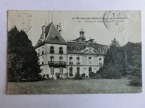 Alte AK La Bourgogne Chateau du Grand Couronne [aM20]
