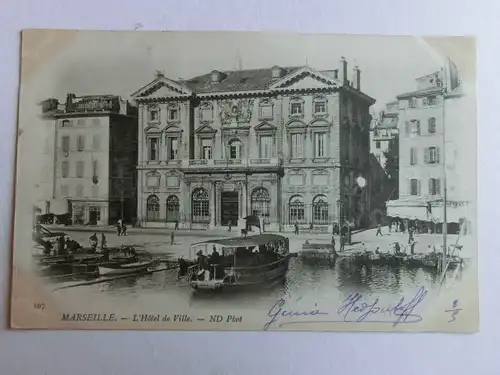 Alte AK Marseille L’Hotel de Ville  um 1900 [aM37]