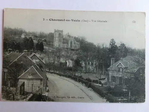 Alte AK Chaumont en Vexin Oise Vue generale [aM48]