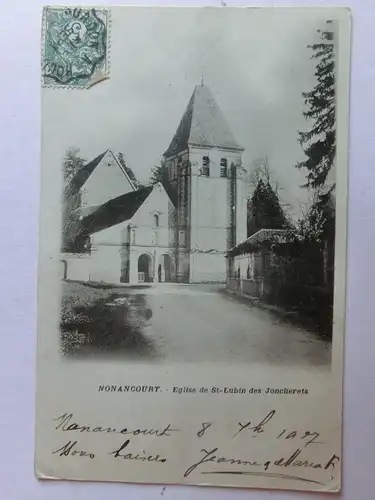 Alte AK Nonancourt Eglise de St. Lubin des Joncherets [aM787]