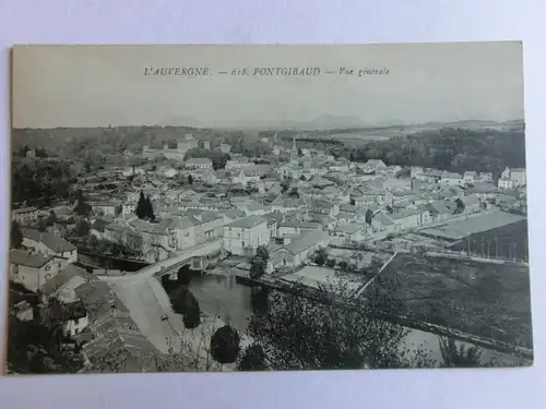 Alte AK Pontgibaud Vue Generale L’Auvergne [aM825]