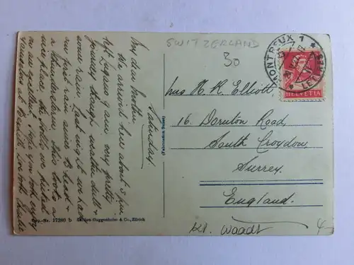 Alte AK Montreux Vue Generale [aM847]