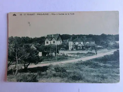 Alte AK Le Touquet Paris Plage Villas a l’entree de la Foret [aM741]