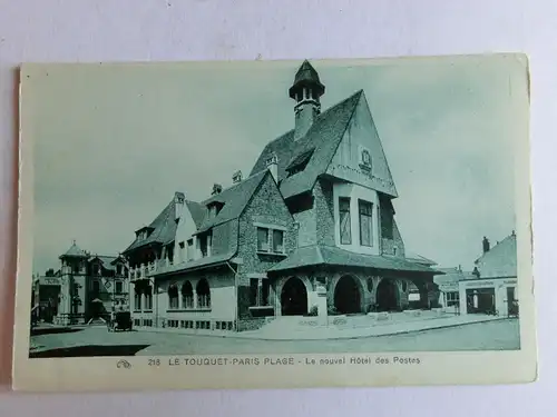 Alte AK Le Touquet Paris Plage Le nouvel Hotel des Postes [aM743]