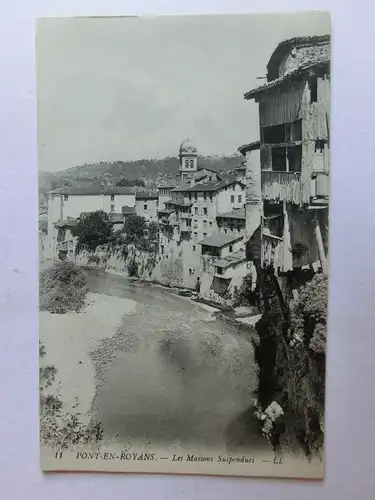 Alte AK Pont en Royans Les Maisons Suspendues [aM747]