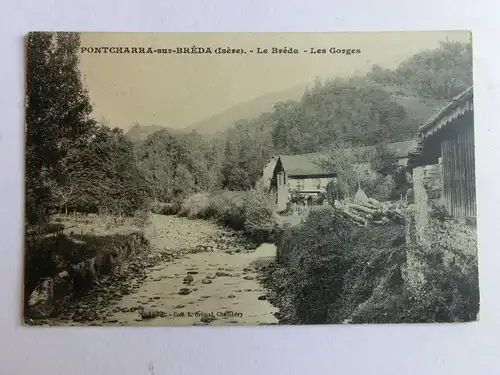 Alte AK Pontcharra sur Breda Le Breda Les Gorges [aM757]