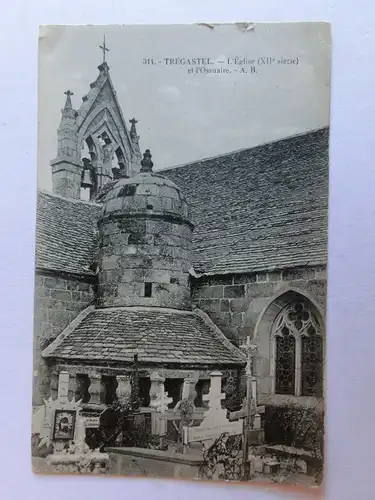 Alte AK Tregastel L’Eglise et l’Ossuaire [aM674]