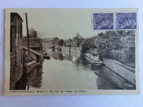 Alte AK Ivry la Bataille Un coin de Venise sur l’Eure [aM684]