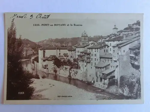 Alte AK Pont en Royans et la Bourne [aM686]