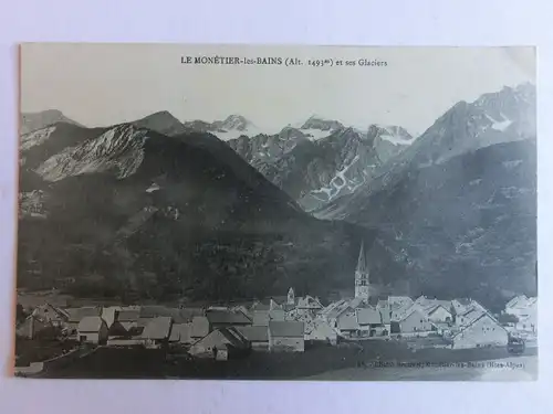 Alte AK Le Monetier les Bains et ses Glaciers [aM694]