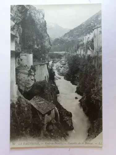 Alte AK Le Dauphine Pont en Royans Cascadesde la Bourne [aM622]