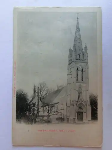 Alte AK Pont St. Pierre L’Eglise Eure 1904 [aM625]