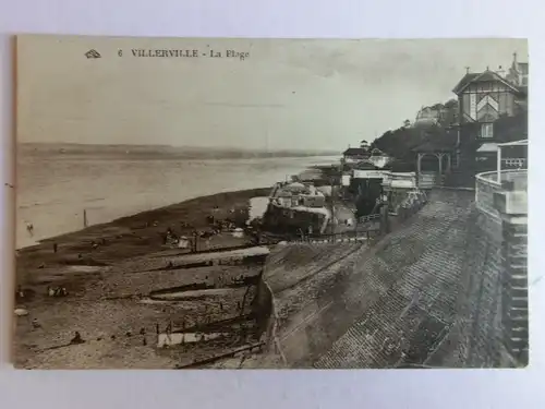 Alte AK Villerville La Plage [aM629]