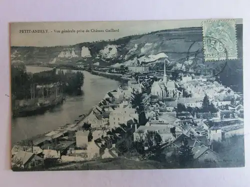 Alte AK Petit Andely Vue Generale prise de Chateau Gaillard [aM631]